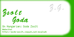 zsolt goda business card